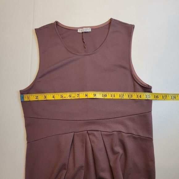 La Clef Womens Front Pleat Knee Length Midi Maternity Dress Mauve Purple - Picture 8 of 12
